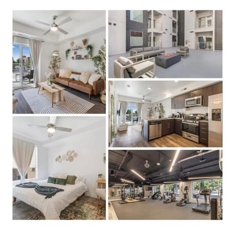 Kitchen or kitchenette, Living room, Seating area, fireplace