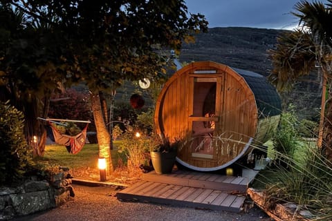 Natural landscape, Garden, Sauna, Garden view