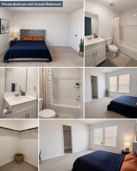 Bed, Bathroom, Photo of the whole room, Bedroom