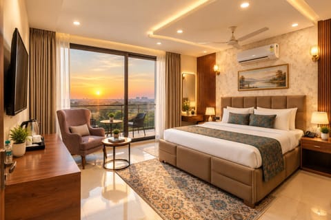TV and multimedia, Photo of the whole room, Seating area, Bedroom