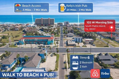 Ground Floor Apartment with Pool Walk to Beach Apartment in South Padre Island