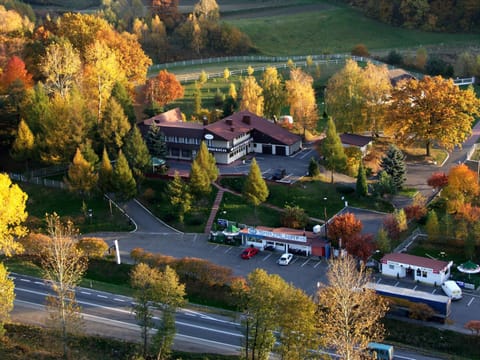 Property building, Facade/entrance, Off site, Day, Bird's eye view, Autumn, On site