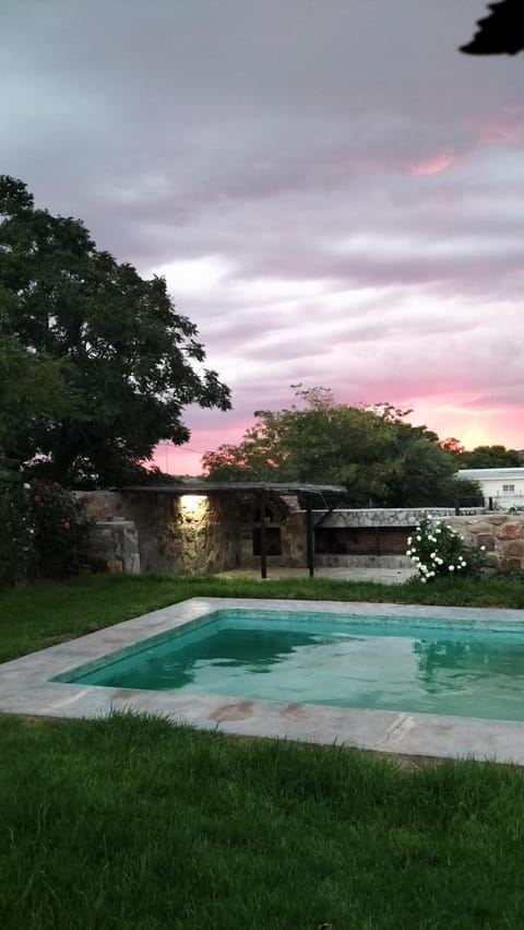 Pool view, Sunset