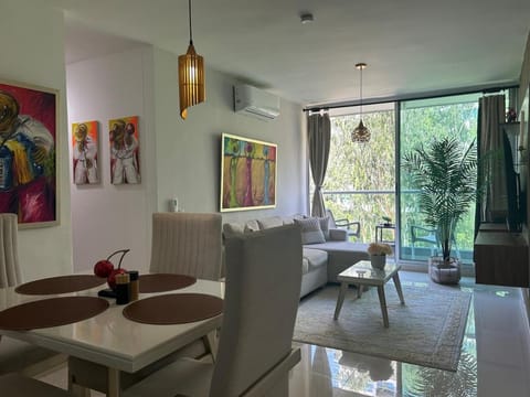 Living room, air conditioner