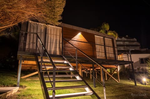 Property building, Night, Garden