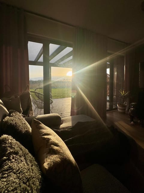 Balcony/Terrace, Living room, Sunset