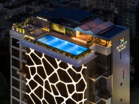 Property building, Bird's eye view, Swimming pool