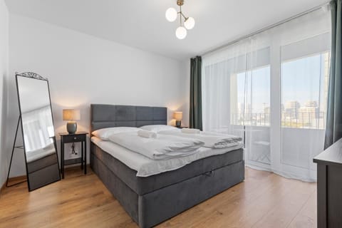 Bed, Photo of the whole room, Bedroom, towels, wardrobe
