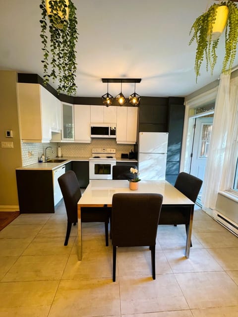 Kitchen or kitchenette, Dining area, stove