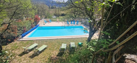 Spring, Day, Natural landscape, Garden, Garden view, Mountain view, Pool view, Swimming pool, sunbed