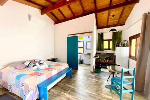Bed, Kitchen or kitchenette, Photo of the whole room, Dining area, Bedroom, oven