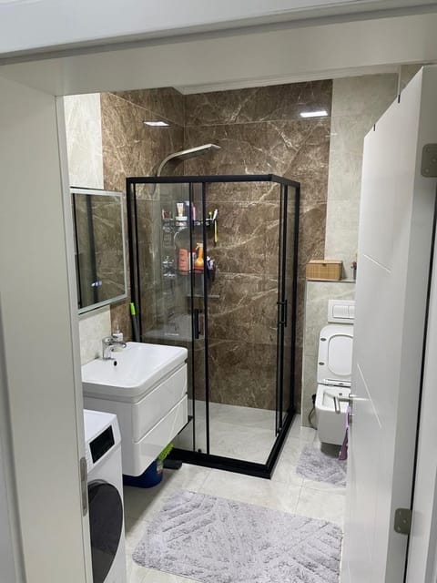 Shower, Toilet, Bathroom, towels