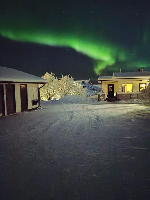 Property building, Night, Winter