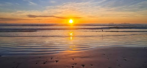 Natural landscape, Beach, Sea view, Sunset