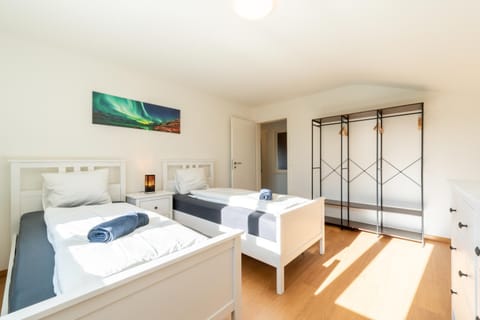 Bed, Photo of the whole room, Bedroom, towels, wardrobe