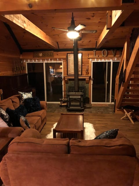 Living room, fireplace