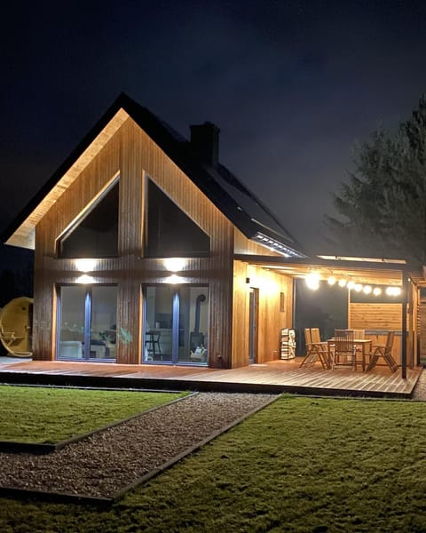 Property building, Night, Garden view