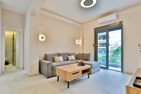 Living room, Seating area, air conditioner