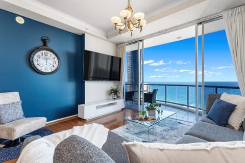 Living room, Seating area, Sea view