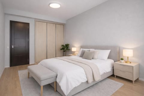 Bed, Photo of the whole room, Bedroom, wardrobe