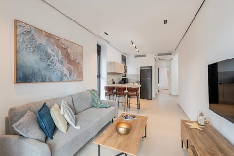 Living room, kitchen