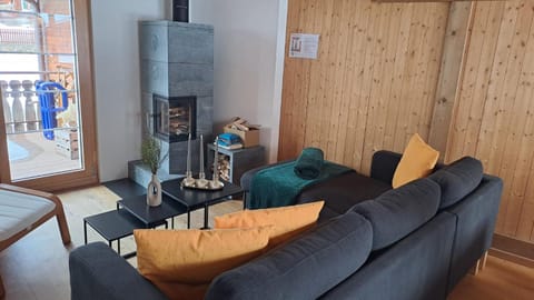 Living room, fireplace