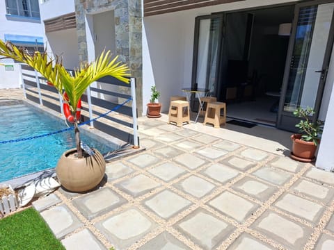 Patio, Day, Pool view, Swimming pool