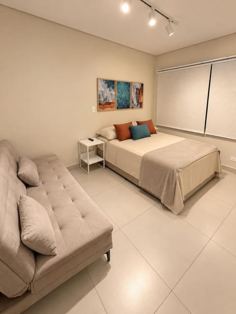 Bed, Photo of the whole room, Seating area, Bedroom, hair dryier, internet, towels, air conditioner