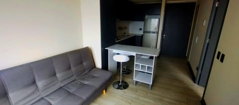 Kitchen or kitchenette, Living room, Seating area