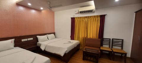 Bed, Bedroom, air conditioner