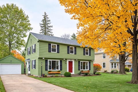 River Drive Retreat - Family Neighborhood sleeps 10 House in Appleton