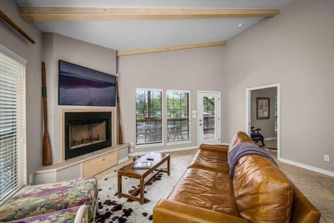 Waterfront Dock Fire Pit Book for Wurstfest Family House in McQueeney