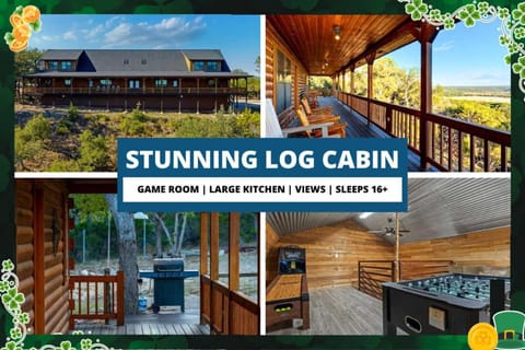 Sleeps 16 Game Room Fire Pit Grand Family Dining Room House in Canyon Lake