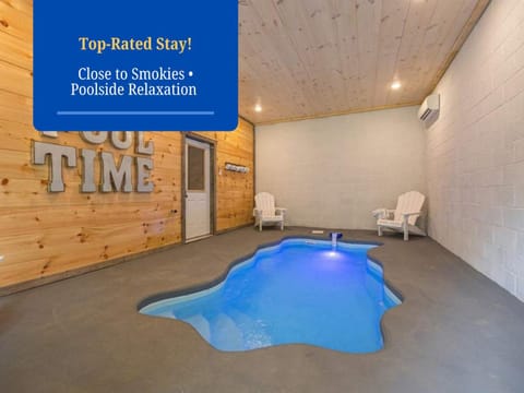 Indoor Pool Family Hot Tub Air Hockey Gameroom House in Sevierville