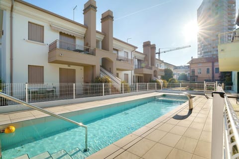 Property building, Living room, Swimming pool