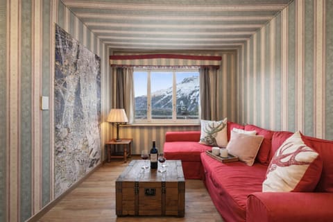 StMoritz Center Vintage Terrace 180 full lake view Apartment in Saint Moritz