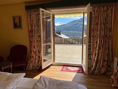 Bed, View (from property/room), Mountain view