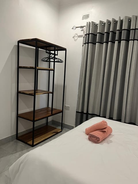 Bed, Photo of the whole room, Bedroom, towels, wardrobe