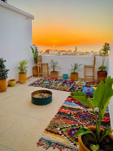 Patio, City view, Sea view