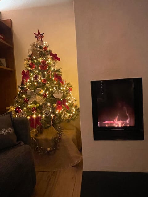 Living room, fireplace