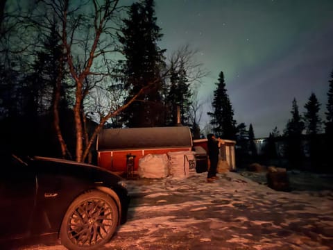 Night, Natural landscape, Winter