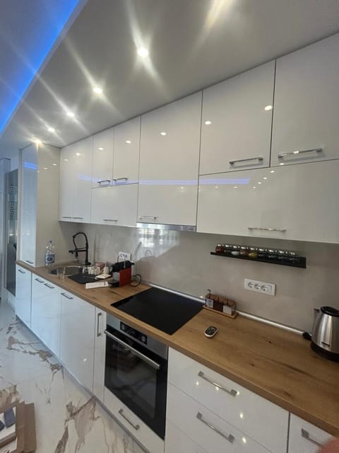 Coffee/tea facilities, Kitchen or kitchenette, dishwasher, oven, stove, toaster