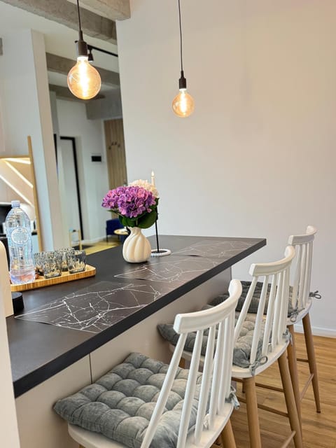Kitchen or kitchenette, Living room, Dining area