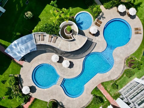 Day, Bird's eye view, Garden, Pool view, Swimming pool, sunbed