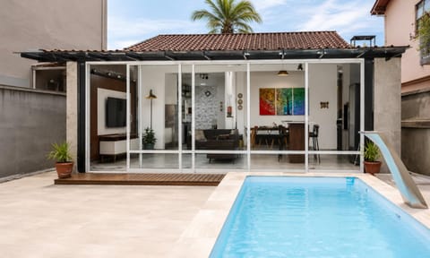 Property building, Patio, Day, Pool view, Swimming pool