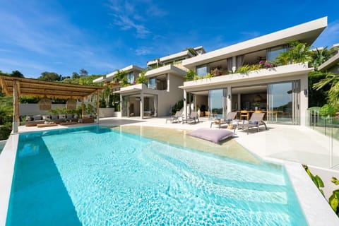 Property building, Patio, View (from property/room), View (from property/room), Pool view, Pool view, Sea view, Sea view, Swimming pool, sunbed, air conditioner, air conditioner