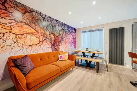 Living room, Seating area, Dining area