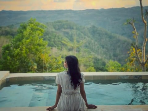 Natural landscape, Mountain view, Pool view, Swimming pool