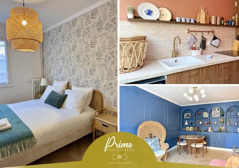 Property building, Living room, Bedroom, concierge, towels, kitchen