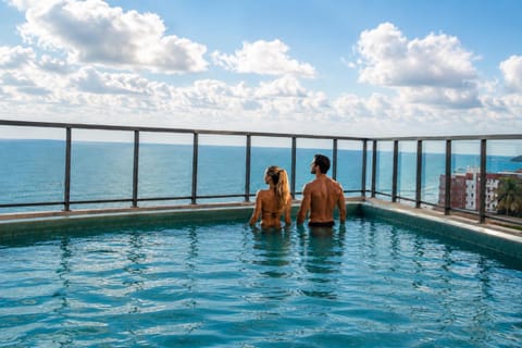 Balcony/Terrace, Guests, Pool view, Sea view, Swimming pool